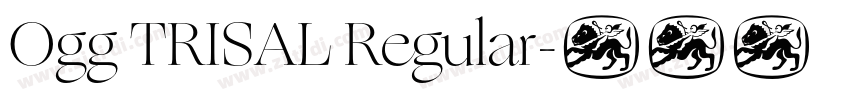 Ogg TRISAL Regular字体转换